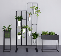 Présentoir en métal pour Pot de fleurs, étagère sur pied, à 5 niveaux, support de présentation pour plantes à fleurs