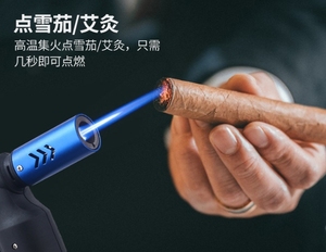 Trung thực Windproof nhà bếp thịt nướng kim loại khí máy bay phản lực butan nhẹ hơn xì gà ngoài trời BBQ nhà Bếp Cắm Trại lửa nhẹ hơn flamethrower - Product Image 6