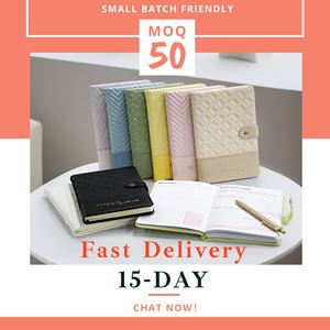 Agenda di Design A5 con Copertina in Pelle PU, Pianificatore Giornaliero e Settimanale, Logo Personalizzato, Colore Rosa Brillante, Stampa di Alta Qualità - Product Image 3