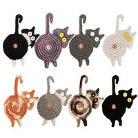 Sous-verre bout à bout chat thé tasse à café sous-verre napperons Durable résistant à la chaleur sous-verres bol tapis de Table décoration de la maison Posavasos