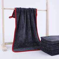 Serviette de séchage de voiture à boucle torsadée extra large 600 GSM 60*90cm Ultra peluche détaillant serviette de nettoyage en microfibre