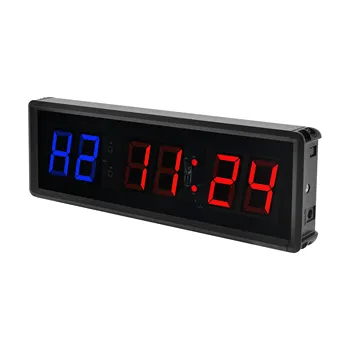 Horloge murale numérique LED de 1.5 pouces, fabricant chinois, compte à rebours, chronomètre de Fitness pour salle de sport