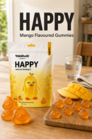 Bonbons gélifiés YoloDuck au goût mangue 150g en forme de canard, bonbons aux fruits, stock australien prêt à être expédié