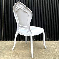 Chaises de salle à manger en plastique PP Louis durables pour hôtel, mariage, banquet, design moderne et minimaliste