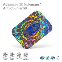 Etiquetas de Seguridad Holográficas 3D Personalizadas, Resistentes al Agua, Anti-falsificación, con Efecto Arcoíris, para Autenticación de Productos y Garantía