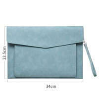 Porte-documents en cuir PU Canhao personnalisé, écologique, format A4, avec double pochette, poignée et fermeture magnétique