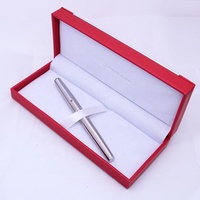 Stylo à bille en acier inoxydable de qualité supérieure, stylo à bille professionnel à pointe fine durable de 5.25 "pour l'écriture de signature élégante rétractable