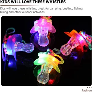 Led nhấp nháy Còi núm vú hình dạng ánh sáng lên tiếng còi Vòng cổ bên đồ chơi trẻ em Đồ chơi cho thể thao dây cắm trại buổi hòa nhạc thanh - Product Image 5