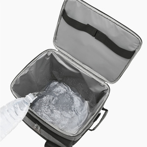 Multifunctional Utility Double Color Waterproof 600d Rolling Insulated <strong>Trolley</strong> Picnic Cooler Bag With Wheels for Outdoor Travel - Product Image 4