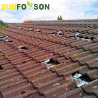 Système d'énergie solaire Montage de toit de tuiles solaires Montage de structure de panneau solaire Tuiles photovoltaïques