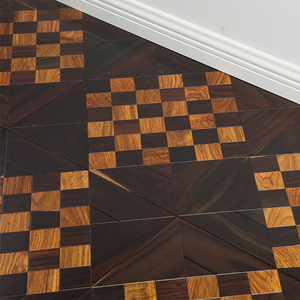 AVANTIMORA Parquet de Teca Multicapa 3D con Superficie Prensada Biselada Estilo Victoriano Grado ABCD 20mm 18mm, Diseñado para Áreas de Alto Tráfico - Product Image 2