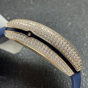 Reloj Mecánico Clásico de Lujo para Hombre con Forma de Barril, Reloj de Diseño para Negocios, Reloj de Moda en Oro Rosa y Azul - Product Image 6