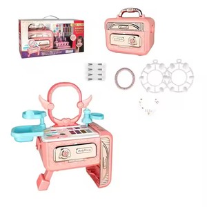Caja de maquillaje para niñas, bolsa de belleza portátil con corona de princesa, lápiz labial, sombra de ojos, cosméticos para niños, juguetes al por mayor - Product Image 2
