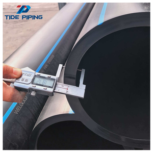 Distributore di Tubi HDPE <span class=keywords><strong>Rehome</strong></span>, Materiali Idraulici, Gomito a Spigot HDPE, Tubo Corrugato Perforato PE 100 per Drenaggio Francese - Product Image 2