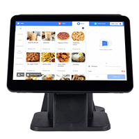 15.6 pouces tout en un Windows Android Terminal caisse enregistreuse Pc Mobile Terminal système POS Machine pour Restaurant