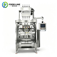 Machine d'emballage automatique multi-voies pour sachets de liquides, bâtonnets glacés et glaces, avec fonction de mise en carton