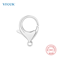 VFOOK Fermoir Mousqueton en Argent Sterling 925, Design Spécial, Haute Qualité, Fournitures de Fabrication de Bijoux en Gros, Accepte les Commandes en Gros