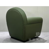 Nouvelle Arrivée - Fauteuil de Salon Moderne en Cuir Vert de Designer - Chaise de Bureau, de Maison ou de Salon - Canapé