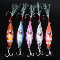 Leurre de pêche en métal découpé au laser en gros pour brochet, perche, basse, truite, bleu-gill, requin, brème - 30g/40g/60g Pêche à la ligne flottante