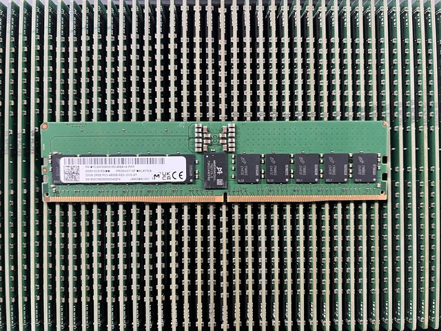 Micron Original 32GB DDR5 PC5 1RX4 4800 Frequency RDIMM Server Memory Module
