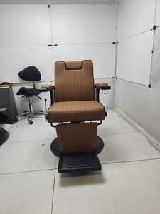 Fauteuil de Barbier Inclinable pour Hommes Mobilier de Salon avec Fonction Massage Matériel Cuir pour Salon de Barbier & Atelier - Product Image 5