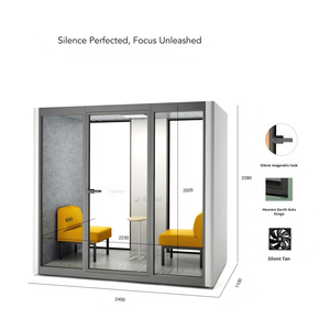 Cabine individuelle en aluminium pour la réduction du bruit, design moderne pour les réunions de bureau, le télétravail, les appartements, les immeubles de bureaux, les hôtels - Product Image 2