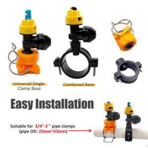 YUJIA <b>Head</b> Anti-drip Cow Nozzle Ranch Cooling Wide-angle Sprayer Cowshed Husbandry New Plastic PP 3 Months Warranty - Product Image 3