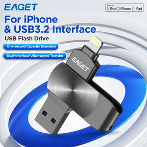 EAGET-Unidad de <span class=keywords><strong>memoria</strong></span> USB 3,2, Adaptador tipo C gratuito para teléfono portátil IOS, Pendrive OTG, <span class=keywords><strong>Memoria</strong></span> USB MFI - Product Image 6