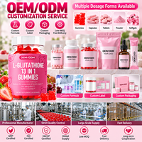 OEM ODM Gummies de beauté au glutathion 13-en-1, 60 unités, formule personnalisée, fournisseur en gros de suppléments