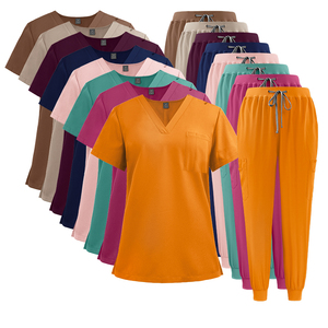 ชุดยูนิฟอร์มทางการแพทย์ผ้าสแปนเด็กซ์กันน้ำซักได้สำหรับทั้งชายและหญิงชุดพยาบาลแขนสั้นสำหรับโรงพยาบาล - Product Image 5