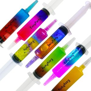 Vasos de chupito de plástico transparente de 60 ml, estilo americano, para fiestas, bares, de calidad alimentaria, de pequeña capacidad, tipo jeringa. - Product Image 2