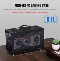 Boîtier de jeu PC personnalisé S300 Mid-ITX portable avec entrée/sortie frontale USB 3.0 et mini tour Type-C pour application de bureau