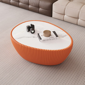 <span class=keywords><strong>Tavolini</strong></span> <span class=keywords><strong>da</strong></span> Caffè con Piastra in Pietra di Forma Irregolare, Semplici, <span class=keywords><strong>Moderni</strong></span>, di Lusso Leggero e di Alta Gamma per Piccoli Soggiorni - Product Image 4