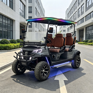厂家直销 4 座电动高尔夫球车，适合美国市场，经 DOT 认证，72V 锂电池，适用于邻里社区运输 - Product Image 1