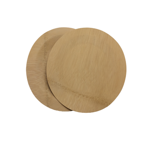 100% phân hủy sinh học thân thiện với môi dùng một lần tre tấm tròn Hữu Cơ compostable phẳng Bộ đồ ăn cho đám cưới và các bên - Product Image 2