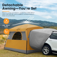 Tente de lit de camionnette SAN HIMA tente arrière de voiture de grande taille imperméable SUV tente de cargaison pour Camping en plein air hayon randonnée