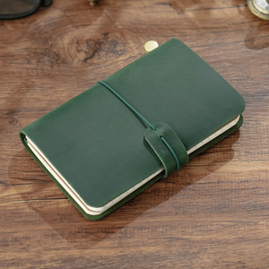 Vintage A7 Leather Notebook Binder Hardcover Loose Leaf <b>Journal</b> Planner Sketchbook for Drawing and Daily <b>Writing</b> - Product Image 2