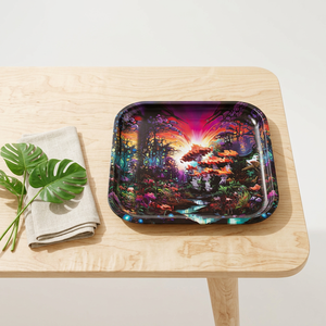 ถาดมวนบุหรี่โลหะ27x16cm ถาดมวนบุหรี่ออกแบบโลโก้ได้ตามต้องการ - Product Image 1