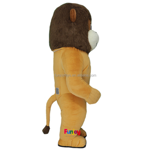 Short Fur Unisex <strong>Adults</strong> Plush Animal Halloween Inflatable <strong>Lion</strong> Mascot <strong>Costumes</strong> Funny Party Outfit - Product Image 4