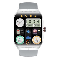 HK80 montre intelligente pour hommes femmes BT appel Fitness Tracker Sport caractéristiques calendrier carré boussole fréquence cardiaque/pression artérielle/oxygène