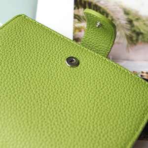 Planificateur d'anneaux de taille A8 avec anneaux en argent de 15 MM, organisateur en cuir de vache à Grain galets - Product Image 6