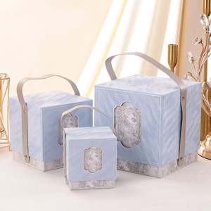 Caja de Regalo de Terciopelo Avanzado Castle para Bodas, San Valentín, Navidad, en Color Gris, con Forro de Franela y Otros Usos - Product Image 5