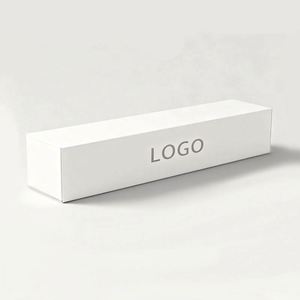 OEM Gold Stamped Oil <b>Blend</b> Lip Oil Box White Cardstock Luxury Packaging for Cosmetic <b>Bottles</b> and Beauty Items - Product Image 2