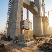 Moteur électrique haute efficacité, palan de construction 2 tonnes avec technologie de levage de bâtiment de type U brevetée, faible coût d'entretien