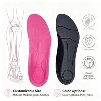 Semelles orthopédiques en gel imperméables, résistantes à l'humidité, antidérapantes, flexibles, coussinées, pour toutes les chaussures