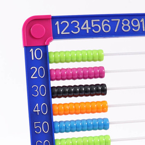 Foska, juguete educativo para escuela <span class=keywords><strong>primaria</strong></span>, contador de cuentas de plástico de ábaco colorido para profesores, enseñanza para niños de jardín de infantes - Product Image 2