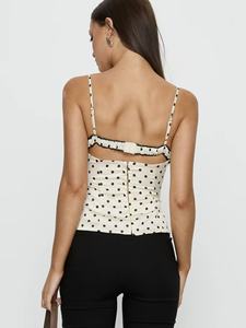 Top Camisero con Encaje <span class=keywords><strong>de</strong></span> Puntos y Tirantes Finos <span class=keywords><strong>para</strong></span> Mujer, Corte Ajustado, Cuello en V, Sexy, Estilo Y2K, <span class=keywords><strong>para</strong></span> Salir <span class=keywords><strong>de</strong></span> Noche, Camisa sin Mangas <span class=keywords><strong>de</strong></span> Verano 2026 - Product Image 4