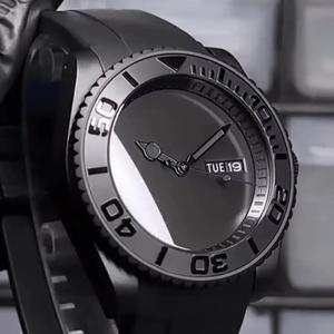 Reloj mecánico automático de lujo negro para hombre, correa de acero inoxidable 904L, puntero de reserva de energía NH35 personalizado de alta calidad, 22mm - Product Image 1