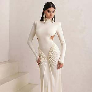 Sexy Party-Abendkleider mit Schlitz und Perlenbesatz für Cocktailpartys - Product Image 4