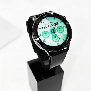 Montre connectée DSM11 Microwear Z420 AI Watch 5 noire avec notification WhatsApp Telegram, réponse vocale et texte, prise en charge de ChatGPT - Product Image 1